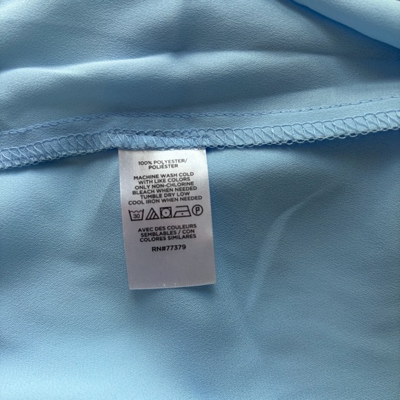 Womens Ann Taylor Sky Blue Sleeveless Blouse Top – Size XL - Picture 6 of 7